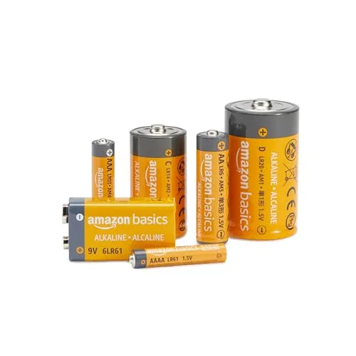 Amazon Basics ▫️ Embalagem de 8 pilhas alcalinas de 9 V, 9 V/6LR61, vida útil de 5 anos, para detetores de fumo/monóxido de carbono, eletrónica e áudio 4