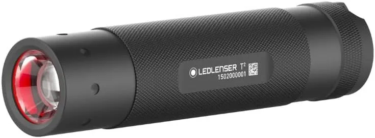 Ledlenser ▫️ Lanterna de bolso tática LED T², 240 lúmens, feixe de 180 m, caixa metálica robusta, 3 pilhas AAA, incl. pilhas, caça, pesca, ar livre