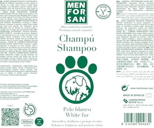 MENFORSAN ▫️ Champô para cabelos brancos, 300 ml | Intensifica a cor natural 2