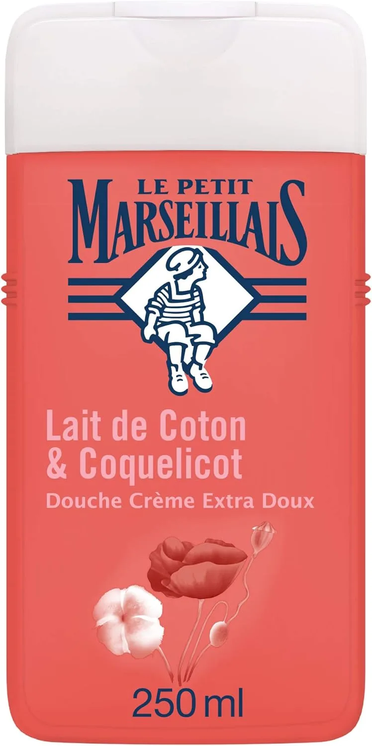 Le Petit Marseillais ▫️ Douche Crème Extra Doux, leite de algodão e sementes de papoila, 250 ml