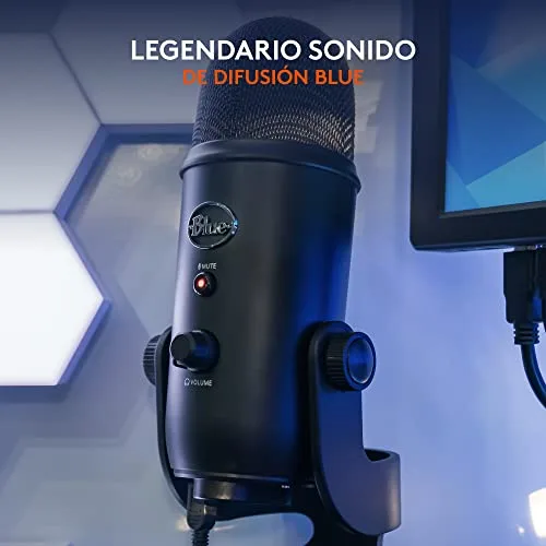 Logitech G ▫️ Microfone USB Blue Yeti para gravação, streaming e jogos 2
