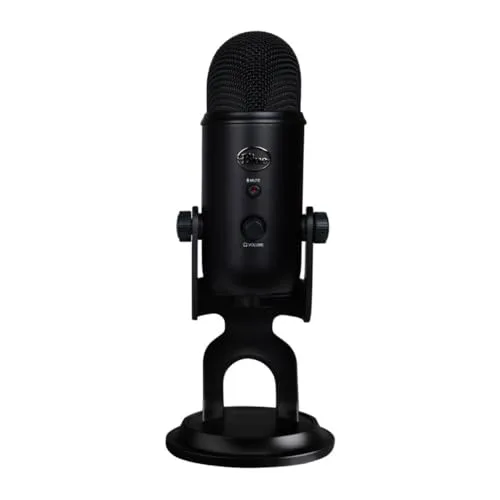 Logitech G ▫️ Microfone USB Blue Yeti para gravação, streaming e jogos 4