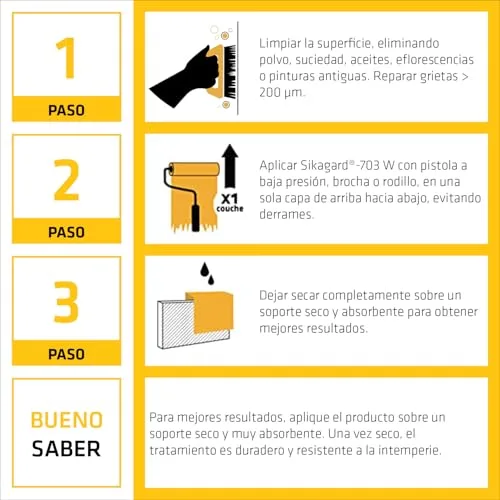 SIKA ▫️ Impregnação hidrofuga para fachadas - Sikagard 703W - Transparente - 5 L 4