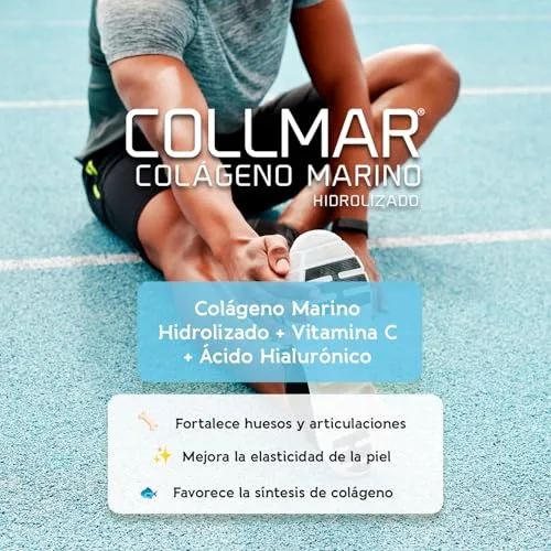 Drasanvi ▫️ COLLMAR Colagénio Marinho Hidrolisado com Ácido Hialurónico, Vitamina C | Sem edulcorantes | Absorção máxima de 9 660 mg/dia | 275 g de pó | Sabor a baunilha 2
