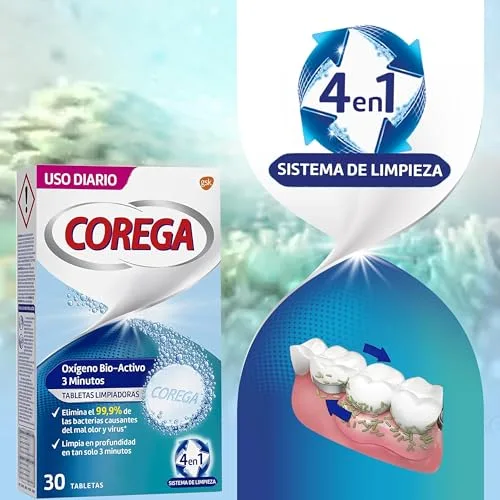 Corega ▫️ Oxigénio Bioativo — Pastilhas de Limpeza para Próteses, 66 unidades 6