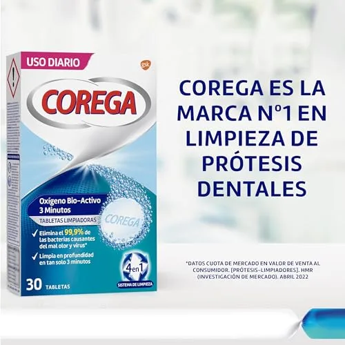 Corega ▫️ Oxigénio Bioativo — Pastilhas de Limpeza para Próteses, 66 unidades 7