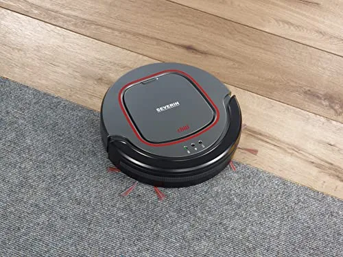 Severin ▫️ Robô aspirador Chill®, aspirador potente para pisos duros e tapetes de pêlo curto, robô de limpeza extraplano com deteção de escadas, cinzento platina, RB 7025 3