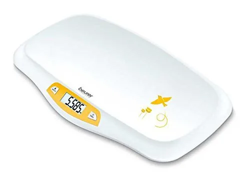 Beurer ▫️ Balança para bebés BY 80, com superfície curva e segura, capacidade de 20 kg, função de tara e retenção para bebés que dão pontapés, medição e visualização em incrementos de 5 g 4