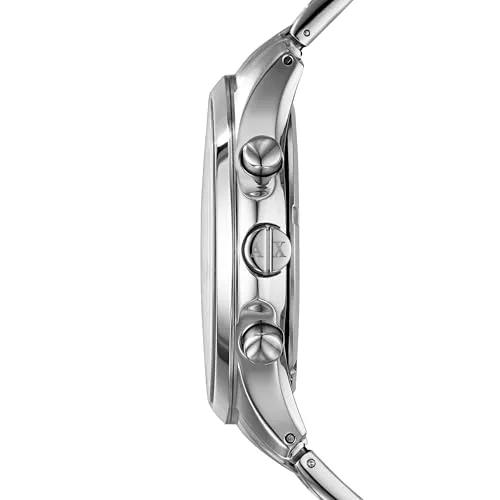 Armani Exchange ▫️ Relógios para homem, movimento de quartzo cronógrafo e caixa de 46 mm com bracelete em aço inoxidável 2
