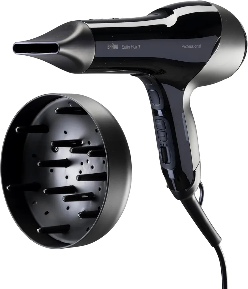 Braun ▫️ Satin Hair 7 - Secador profissional, com sensor de temperatura, motor CA e tecnologia iônica