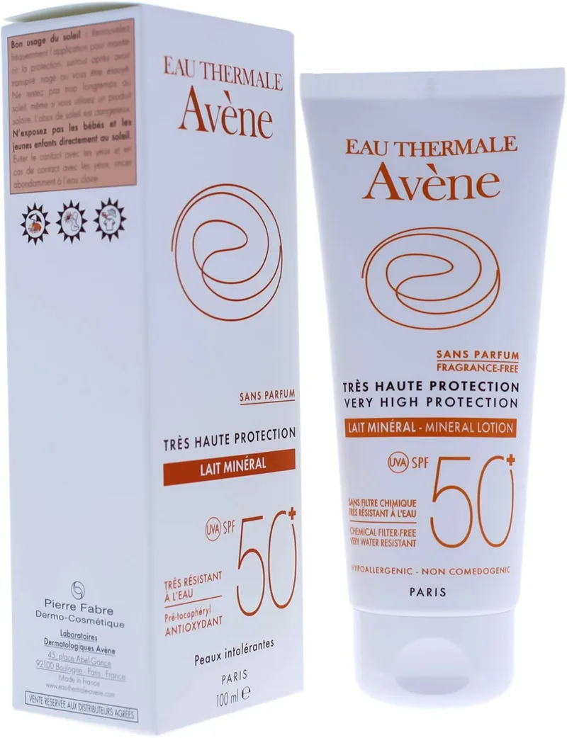 Avene ▫️ Solar Protetor Solar Físico para Pele Intolerante FPS 50+ 100 ml