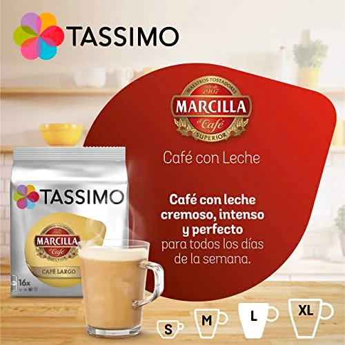 Tassimo ▫️ Marcilla Café com Leite | 80 cápsulas | Exclusivo da Amazon 4