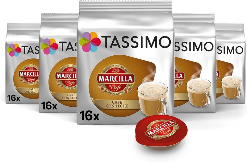 Tassimo ▫️ Marcilla Café com Leite | 80 cápsulas | Exclusivo da Amazon