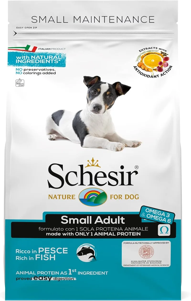 Schesir ▫️ Alimento seco para cães adultos pequenos (saco de 2 kg)