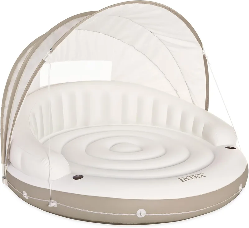 Intex ▫️ 58292EU - Espreguiçadeira insuflável, Canopy Island, 78 x 59 polegadas
