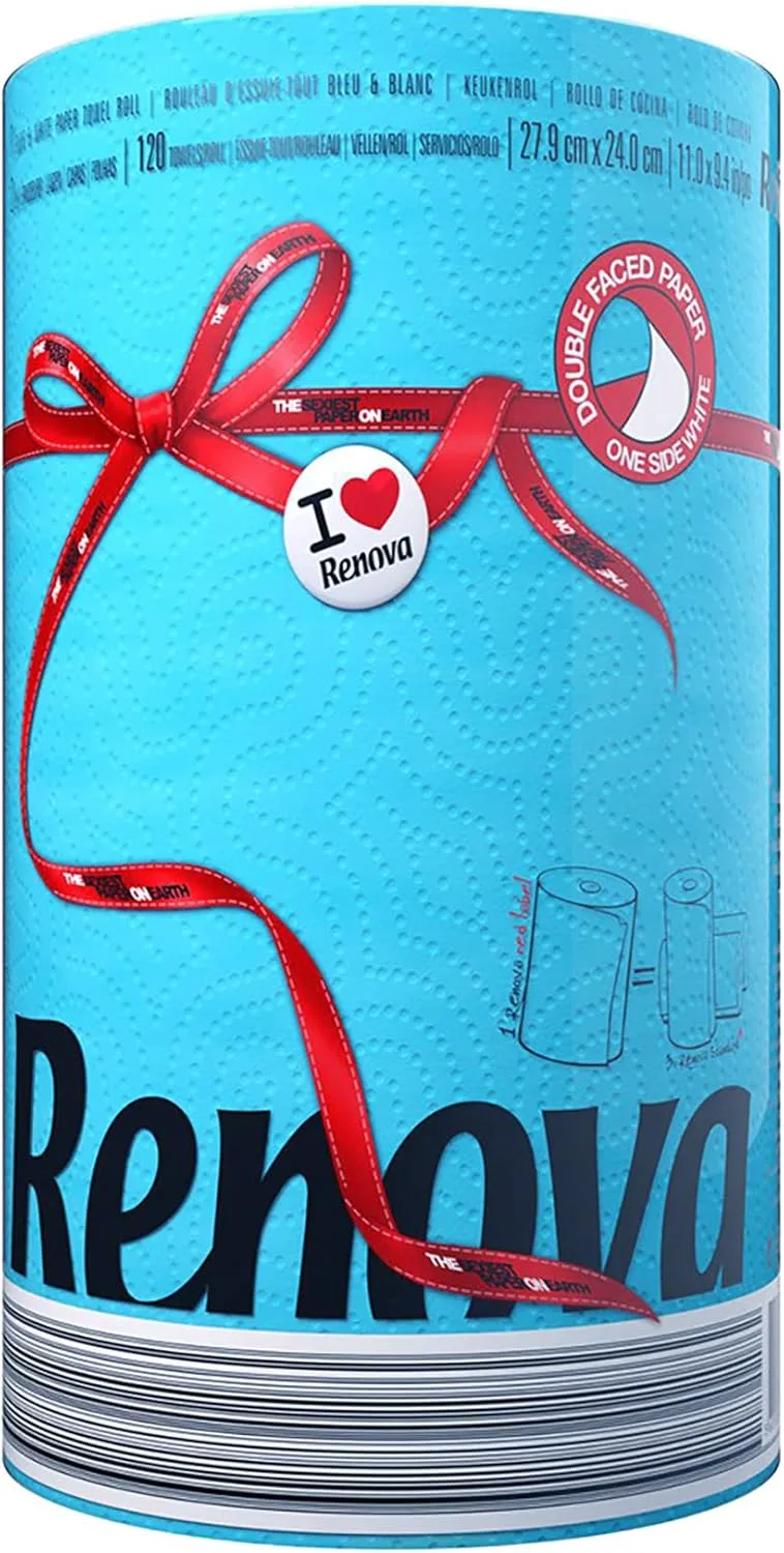 RENOVA ▫️ Rolos de cozinha Red Label Blue Triple - 1 rolo de cozinha