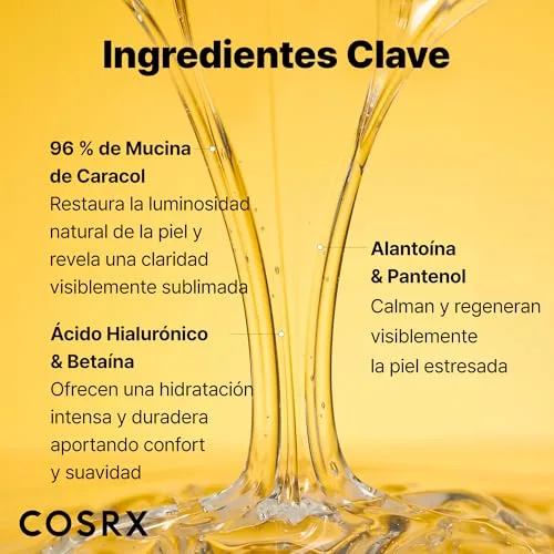 Cosrx ▫️ Snail Mucin 96% Power Face Serum 3,38 fl oz 100 ml, Soro Hidratante para o Rosto, Cuidados Pessoais, Pele Brilhante sob a Maquilhagem, Cuidados da Pele Coreanos, Beleza Coreana 4