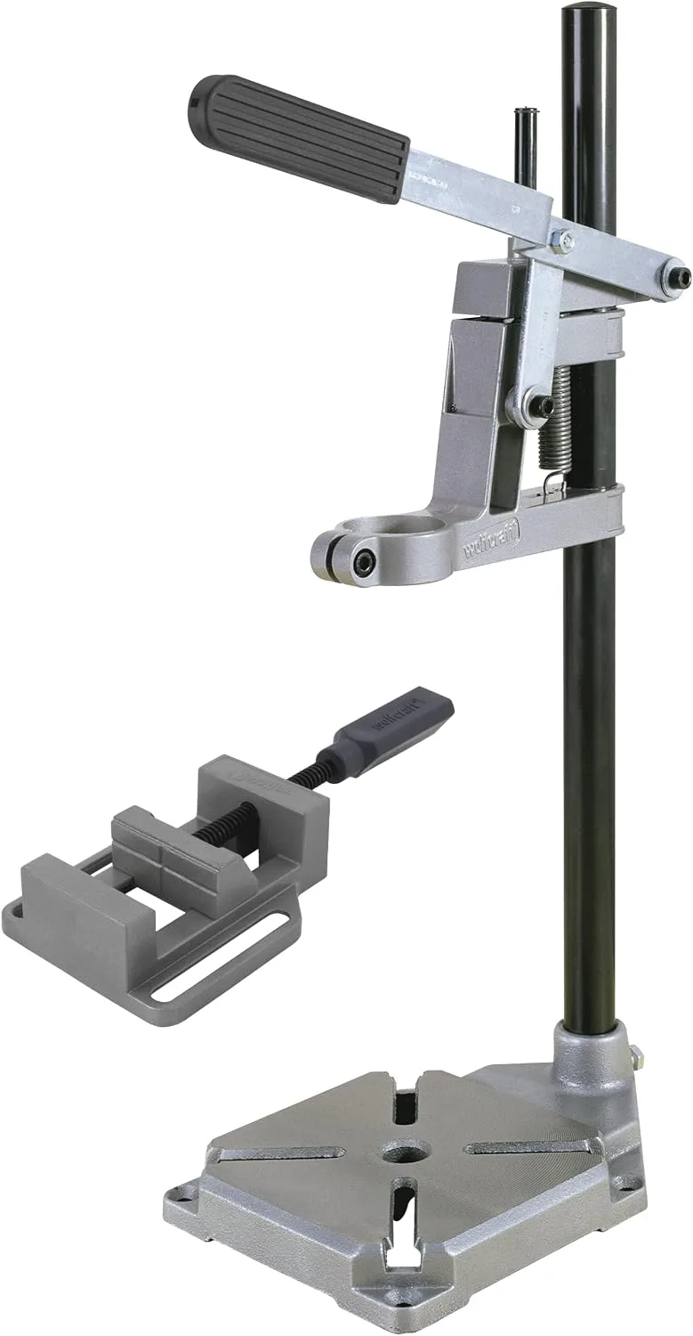 wolfcraft ▫️ Suporte para furadeira de coluna com mordente - Furadeira de coluna