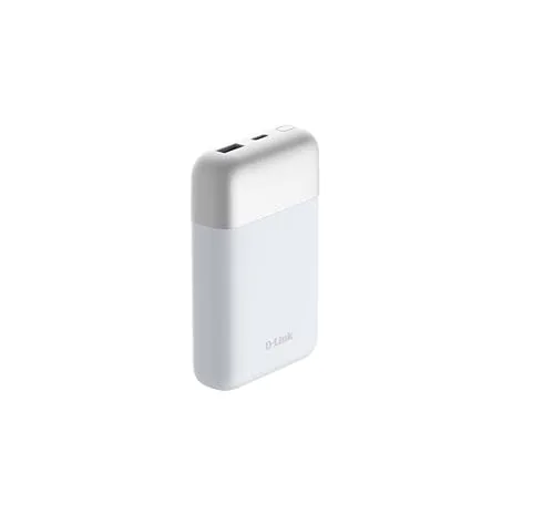D-Link ▫️ DPP-101 Power Bank 10 000 mAh – Carregador portátil com USB-C PD 3.0 e USB-A QC 3.0, ecrã digital, proteção múltipla, compacto e leve 3