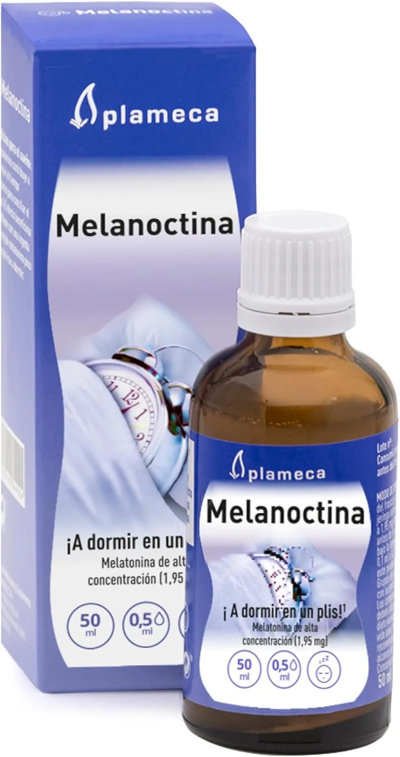 Plameca ▫️ Melanoctina – Adormeça num instante!, Melatonina Pura de Absorção Rápida (Gotas com Sabor a Limão, 50 ml)