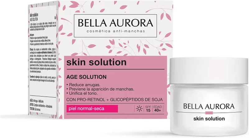 BELLA AURORA ▫️ Skin Solution Age Creme Antirrugas para Pele Seca FPS 15 50 ml