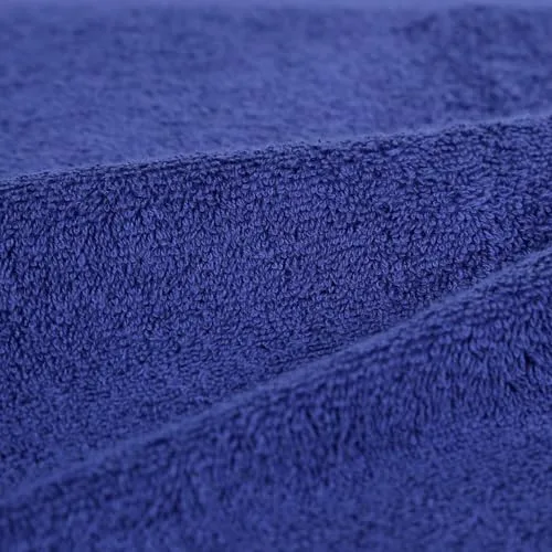 Amazon Basics ▫️ Conjunto de toalhas de banho 100% algodão – Toalha de duche 70 x 140 cm, azul real, embalagem com 2 unidades 2