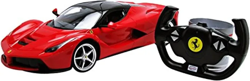 rastar ▫️ 50100 - Carro Ferrari com controlo remoto, escala 1/14, vermelho ou amarelo, sortido