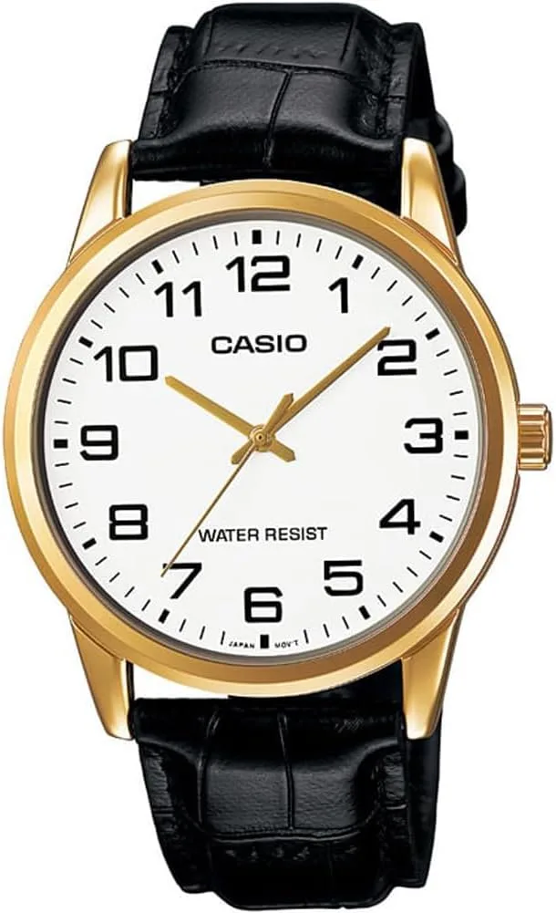 Casio ▫️ MTP-V001GL-7 - Relógio de pulso, para homem, nas cores branco e preto