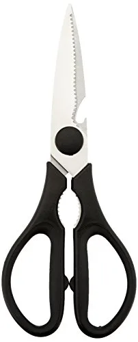 Amazon Basics ▫️ Tesoura de cozinha multifunções Premium, 20,32 cm, preta 2