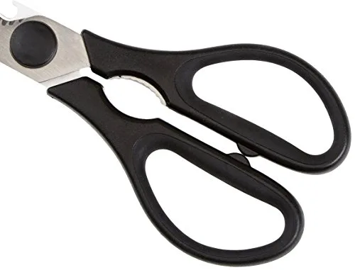 Amazon Basics ▫️ Tesoura de cozinha multifunções Premium, 20,32 cm, preta 4