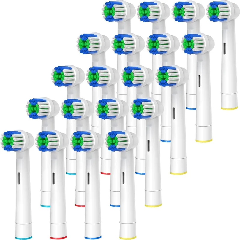 GENKENT ▫️ Recambios para Escovas de Dentes – Cabeças de Escova Compatíveis com Recambios Oral-B e Braun, 20 Peças Profissionais para Substituição de Cabeças da Série Oral-B Pro 1/3