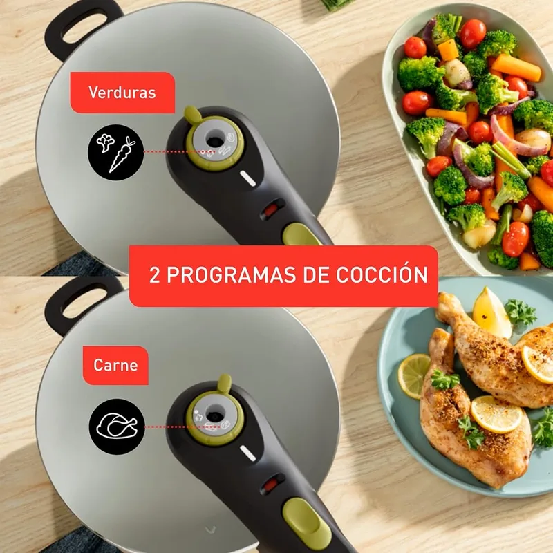 Tefal ▫️ Secure 5 Neo - Panela de pressão de 6 L + Cesto 3