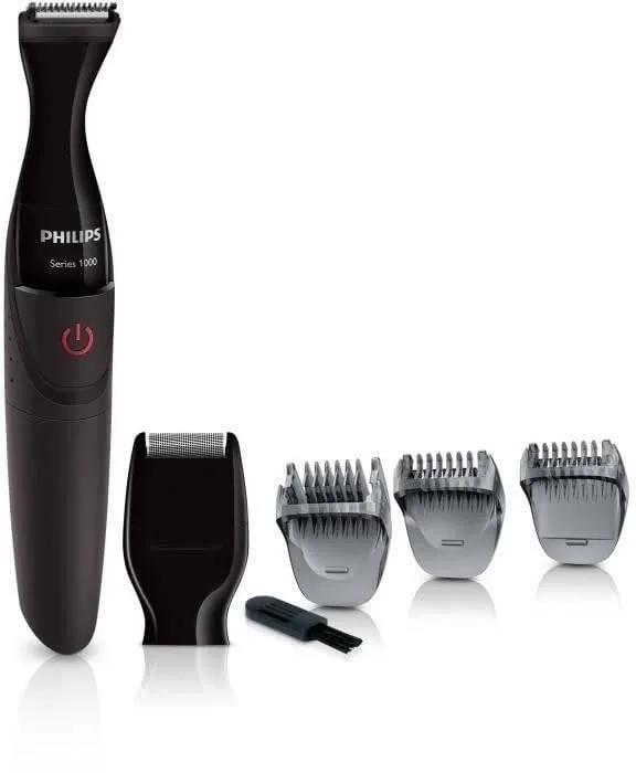 PHILIPS ▫️ MG1100 / 16 Aparador de precisão com 3 pentes para barba e mini-barbeadora - a pilhas 6