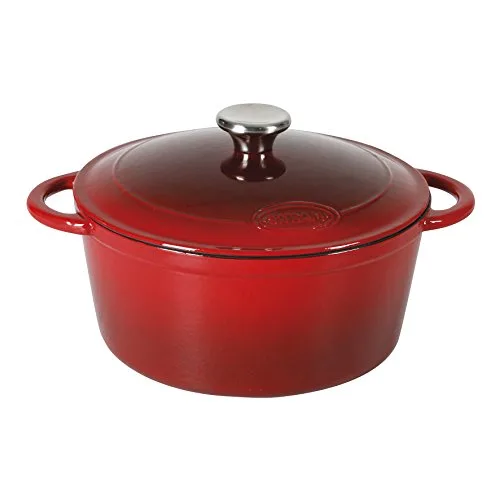 Sitram ▫️ 710839 - Panela (ferro, cor creme e vermelho), forjada, vermelho/bege, 33 x 25 x 13,5 cm 2