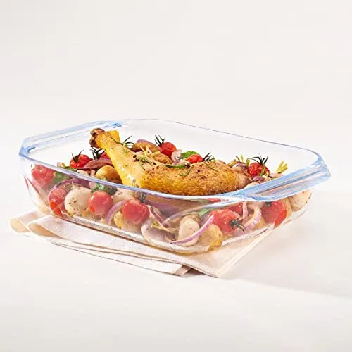 PYREX ▫️ ® Tabuleiro Retangular para Forno «Let's Share» em Boro, 35 x 23,1 x 6,5 cm 3