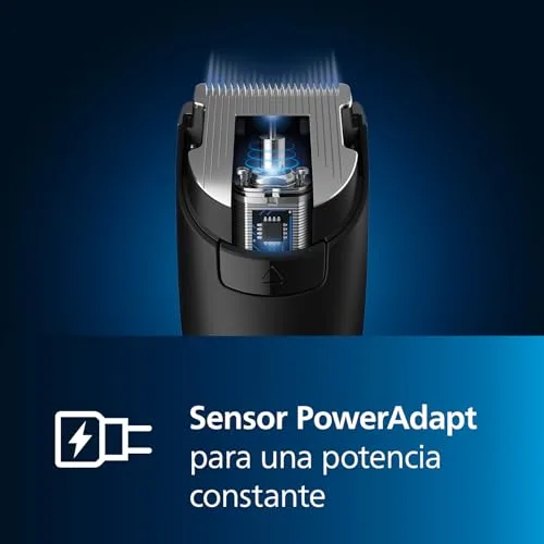 PHILIPS ▫️ Cortador de cabelo da série 9000 máquina de barbear elétrica e aparador para homem, controlo tátil digital, potência máxima, corte de cabelo perfeito, lâminas de titânio, 400 posições de comprimento, 120 min. de utilização sem fio, modelo HC9450/15 4