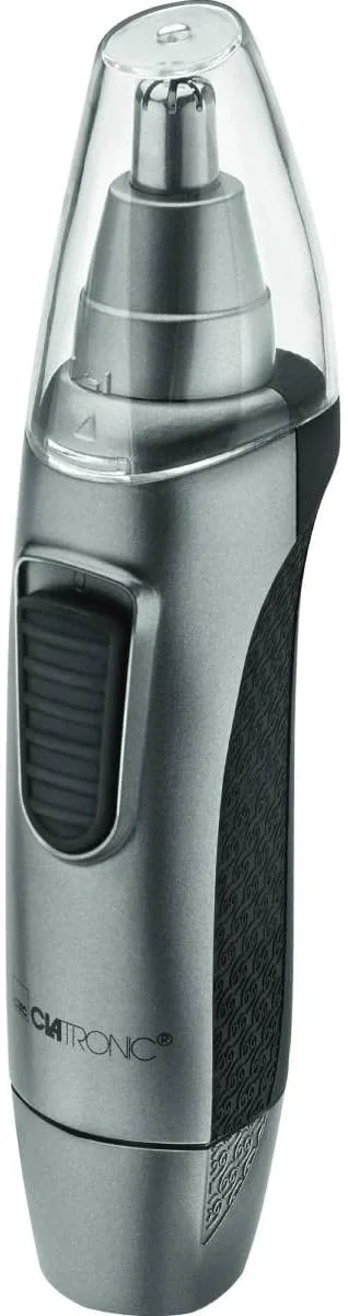 Clatronic ▫️ NE 3595 - Aparador de pêlos do nariz e das orelhas, lâmina de aço inoxidável de 360°, leve para uma utilização fácil, aparador de pêlos fácil e indolor