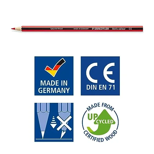 STAEDTLER ▫️ 185 C24 - Lápis de cor, 24 unidades (embalagem de 1), multicolorido 4