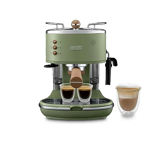 De'Longhi ▫️ Icona Vintage - Máquina de café expresso com bocal manual para espumar leite 3