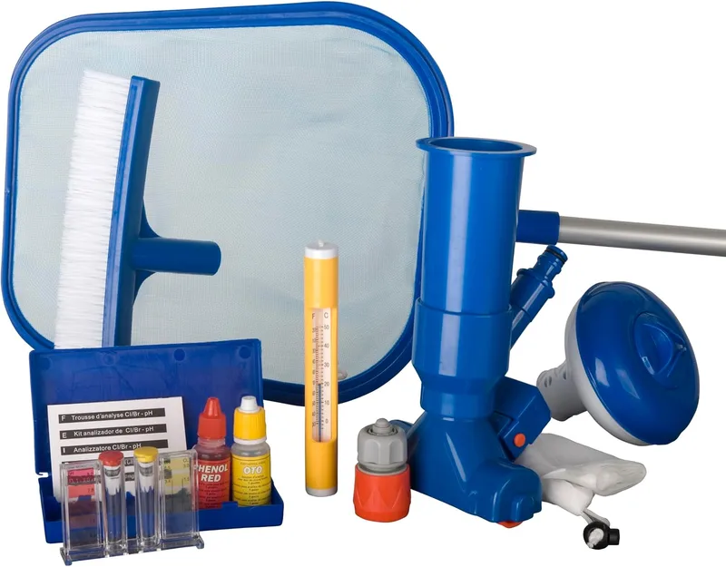Gre ▫️ 08050 - Kit de limpeza para piscinas autoportantes ou desmontáveis. Limpador para o fundo de piscinas pequenas