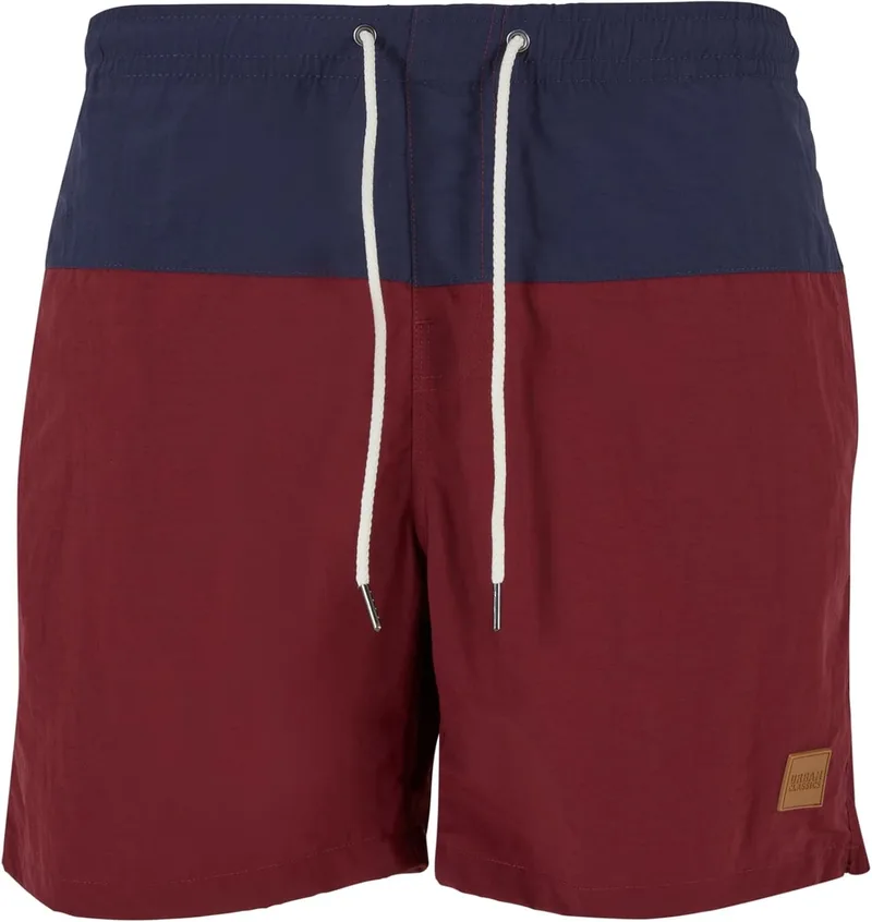 Urban Classics ▫️ Calções de Banho para Homem Block Swim Shorts, Calções de Banho para Homem, Secagem Rápida, Disponíveis em Várias Variantes de Cor, Tamanhos XS-5XL