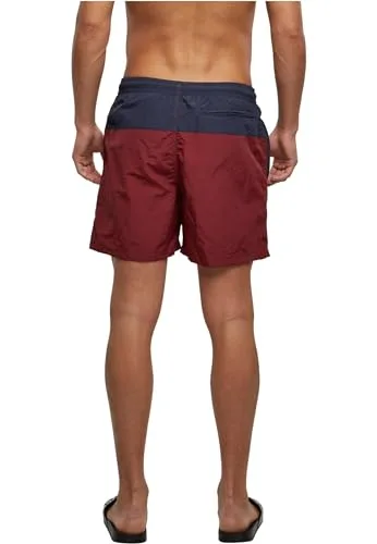 Urban Classics ▫️ Calções de Banho para Homem Block Swim Shorts, Calções de Banho para Homem, Secagem Rápida, Disponíveis em Várias Variantes de Cor, Tamanhos XS-5XL 4