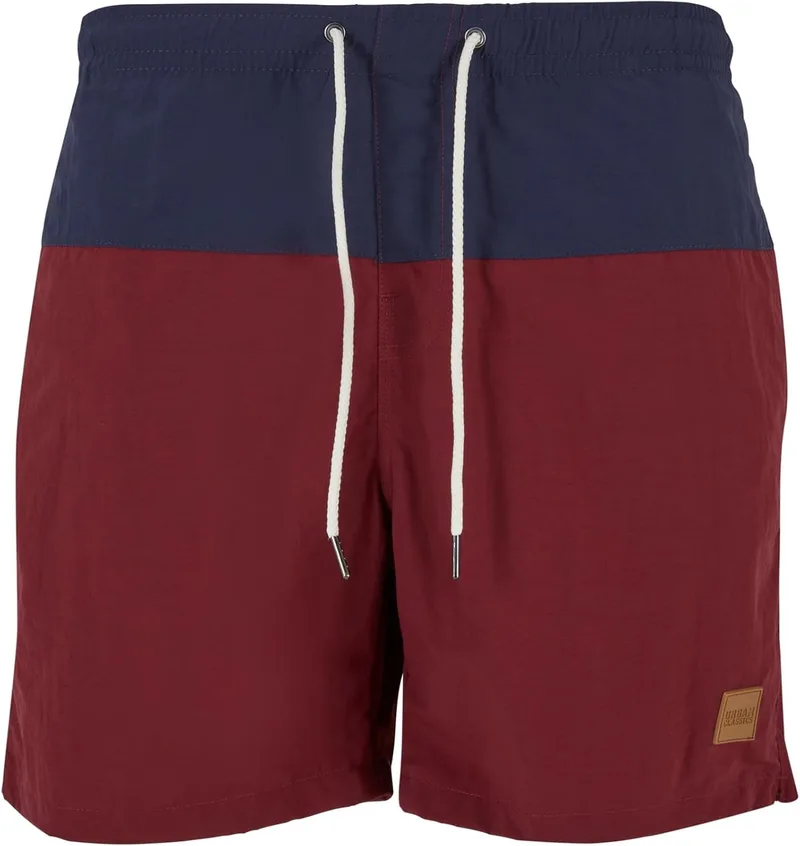 Urban Classics ▫️ Calções de Banho para Homem Block Swim Shorts, Calções de Banho para Homem, Secagem Rápida, Disponíveis em Várias Variantes de Cor, Tamanhos XS-5XL