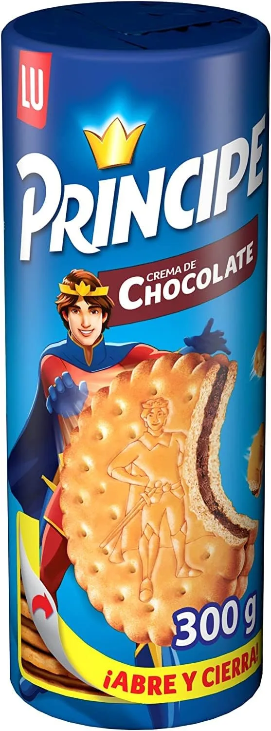 Principe ▫️ Príncipe Original, Bolachas Sanduíche Recheadas com Creme de Chocolate, 300g