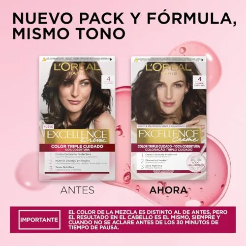 L'Oreal Paris ▫️ L'ORÉAL PARIS Excellence Creme Tinte Permanente - Tom 6.1 Loiro Escuro Cinza 3