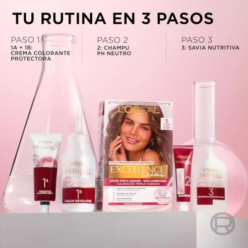 L'Oreal Paris ▫️ L'ORÉAL PARIS Excellence Creme Tinte Permanente - Tom 6.1 Loiro Escuro Cinza 5