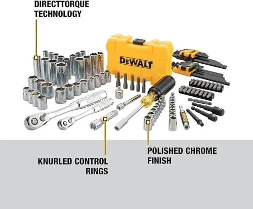 DEWALT ▫️ Conjunto de 108 chaves de soquete PTA, sortidas, multicoloridas 3