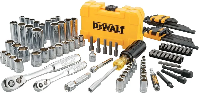 DEWALT ▫️ Conjunto de 108 chaves de soquete PTA, sortidas, multicoloridas