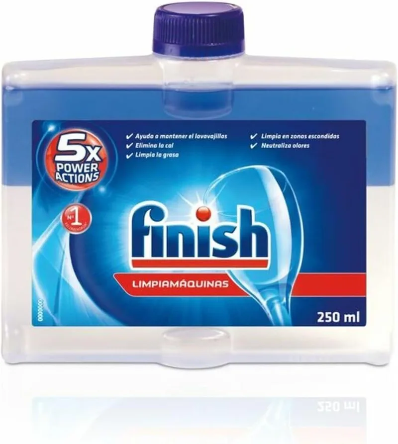 Finish ▫️ Limpiamáquinas, Produto de limpeza para máquinas de lavar louça contra maus odores, calcário e gordura, Produto de limpeza para máquinas de lavar louça