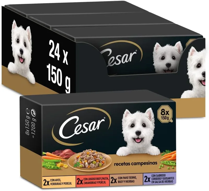 Cesar ▫️ Pak Campesin 3 X 8 X 150 Bh01J, Receitas Camponesas em Molho, 150 g (Embalagem de 24)
